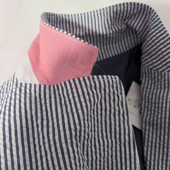 Brand new GAP Academy Blazer Gap Blue White Seersucker Jacket Size 8 - Picture 6 of 13